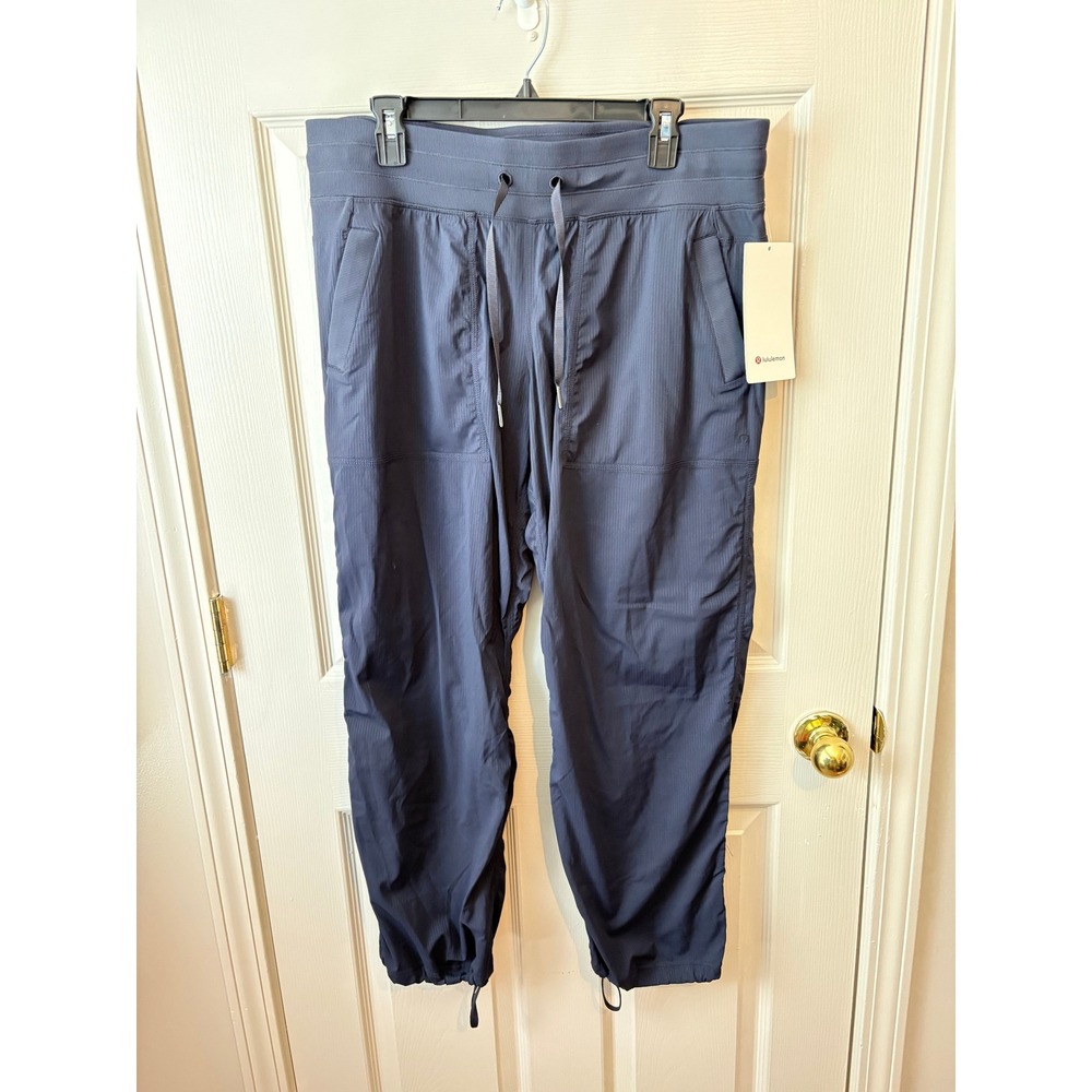 Lululemon Dance Studio Mid-Rise Pant Short 14 Blue Charcoal LW5GIDS Jogger NWT